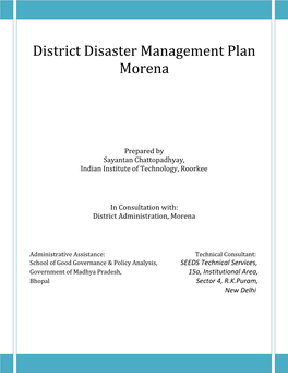District Disaster Management Plan Morena