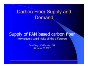 Carbon Fiber Supply and Demand