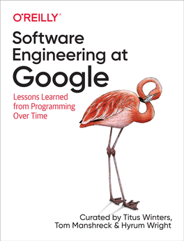 Software Engineering at Google Lessons Learned from Programming Over Time