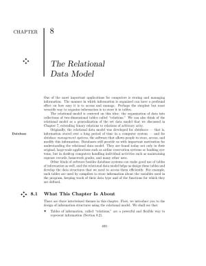 8 the Relational Data Model