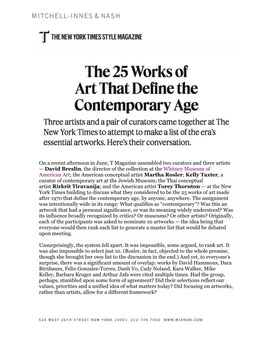 On a Recent Afternoon in June, T Magazine Assembled Two Curators