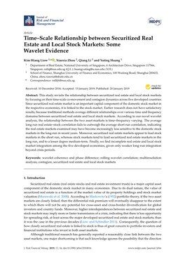 Time–Scale Relationship Between Securitized Real Estate and Local Stock Markets: Some Wavelet Evidence