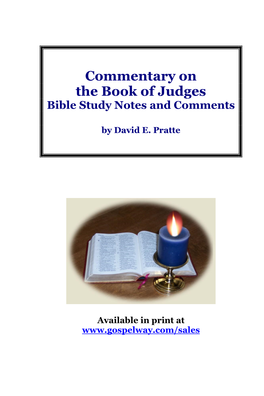 Judges Bible Study Notes and Comments