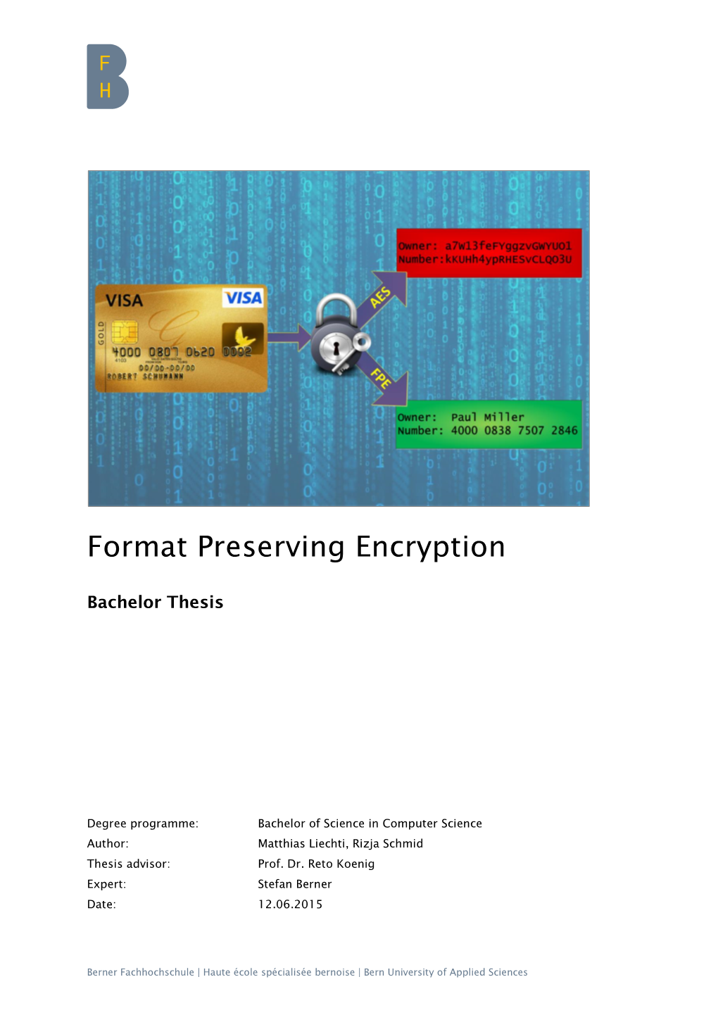 Format Preserving Encryption