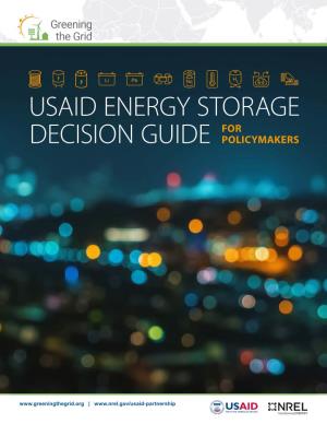 USAID Energy Storage Decision Guide for Policymakers