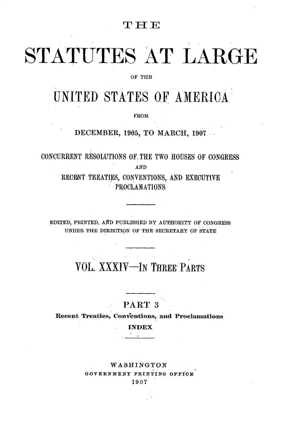 U.S. Senate's Disclaimer to the Algeciras Treaty, 1906