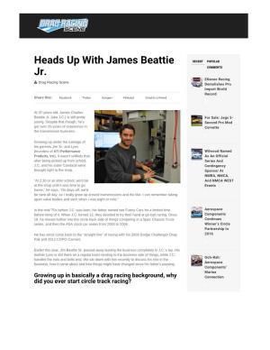 Heads up with James Beattie RECENTPOPULAR Jr