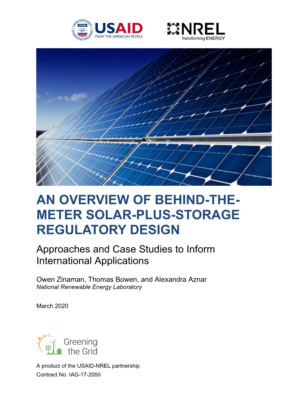 An Overview of Behind-The-Meter Solar-Plus-Storage