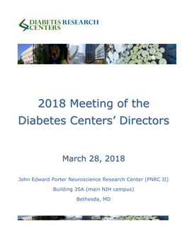 2018 Meeting of the Diabetes Centers' Directors