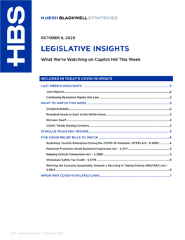 Legislative Insights