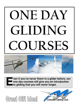 One Day Gliding Courses