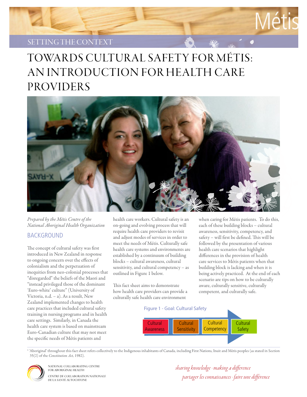 Towards Cultural Safety for Métis: an Introduction for Health Care Providers