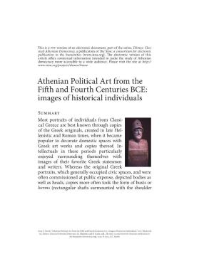 Athenian Political Art from the Fifth and Fourth