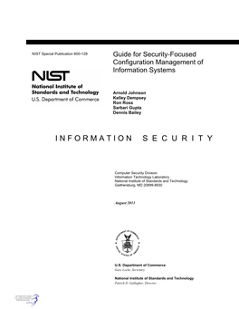 Guide for Security-Focused Configuration Management of Information Systems ______