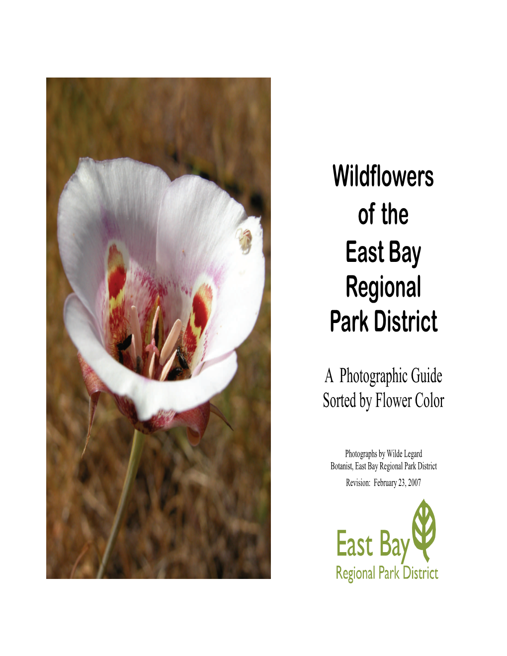 Wildflowers of the East Bay Regional Park District