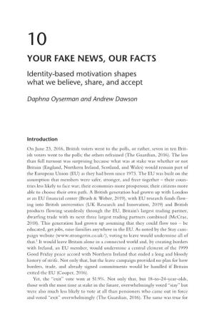 The Psychology of Fake News