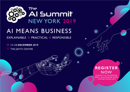 The AI Summit New York Brochure