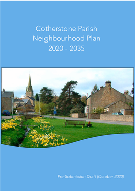 Cotherstone Parish Neighbourhood Plan 2020 - 2035