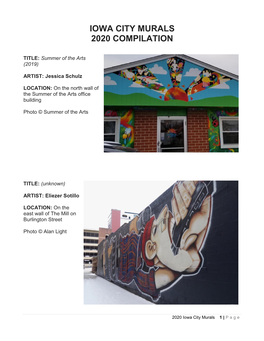 Iowa City Murals 2020 Compilation