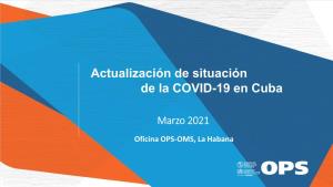 Actualización De Situación De La COVID-19 En Cuba