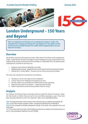 London Underground - 150 Years and Beyond