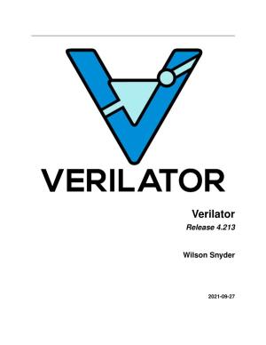 Verilator Manual (PDF)