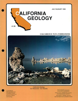California Geology: Calcareous Tufa Formations