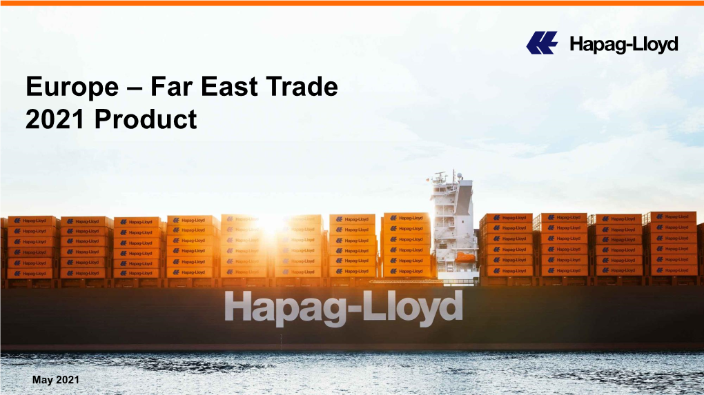 Europe – Far East Trade 2021 Product