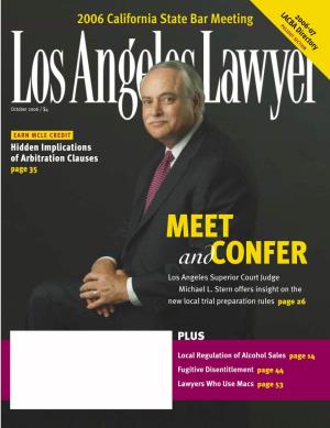 Los Angeles Lawyer October 2006 California Aon Attorneys’ Advantage Insurance Program Building the Foundation for Lawyers’ Protection ONE BLOCK at a TIME