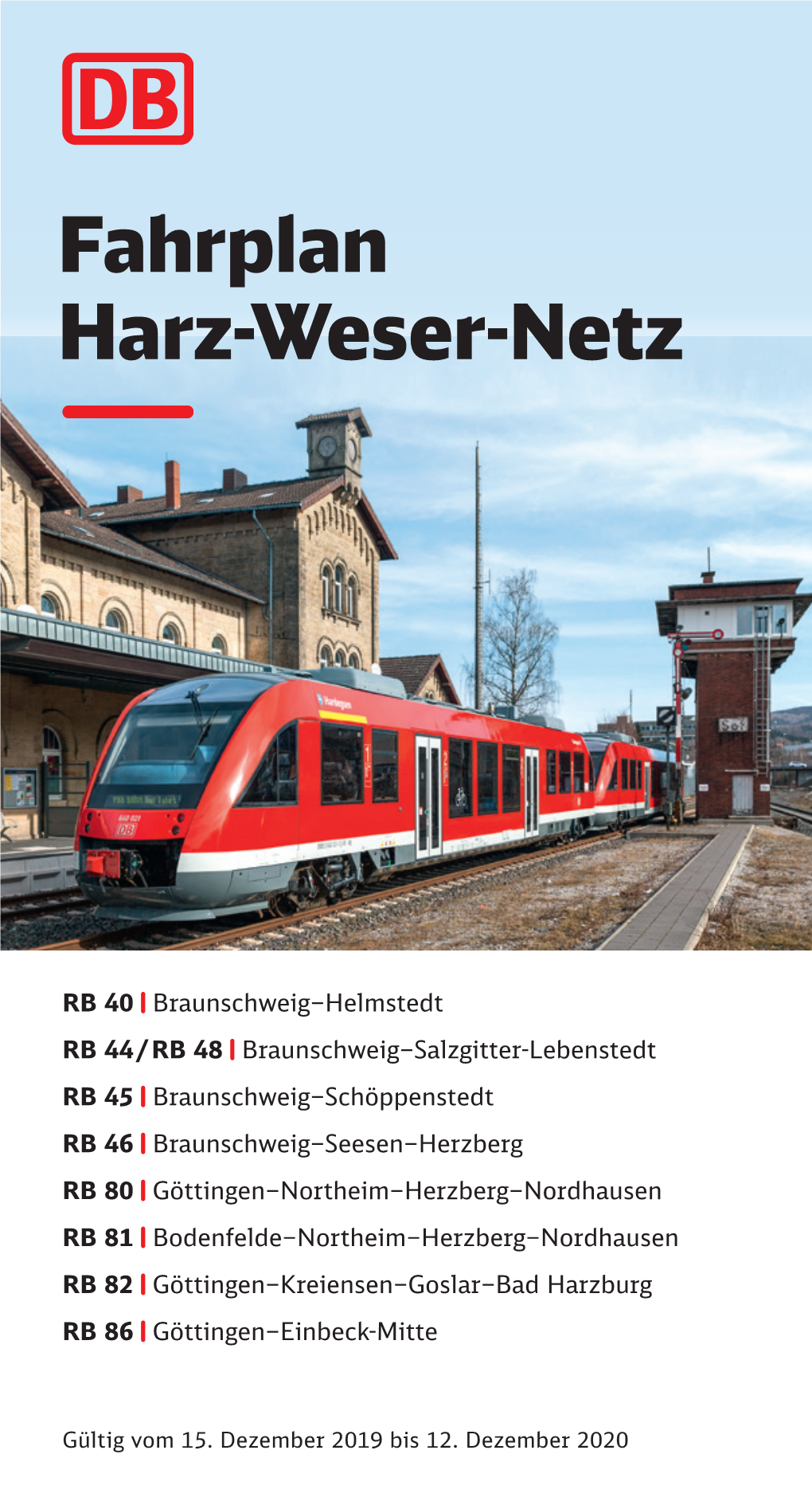 Fahrplan Harz-Weser-Netz