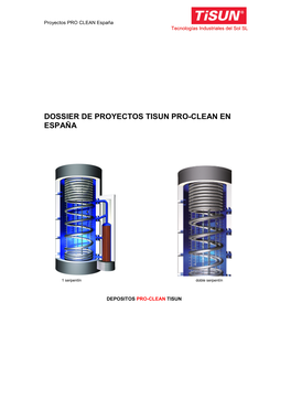 Dossier De Proyectos Tisun Pro-Clean En España