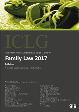 Family Law 2017 1St Edition