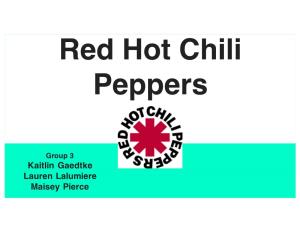 Why the Red Hot Chili Peppers?