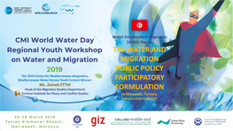 The WATER and MIGRATION PUBLIC POLICY PARTICIPATORY