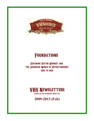 Foundations VHS Newsletters