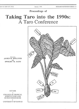 Taking Taro Into the 19908: a Taro Conference