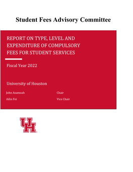 Student Fees Advisory Committee