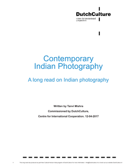 Contemporary Indian Photography