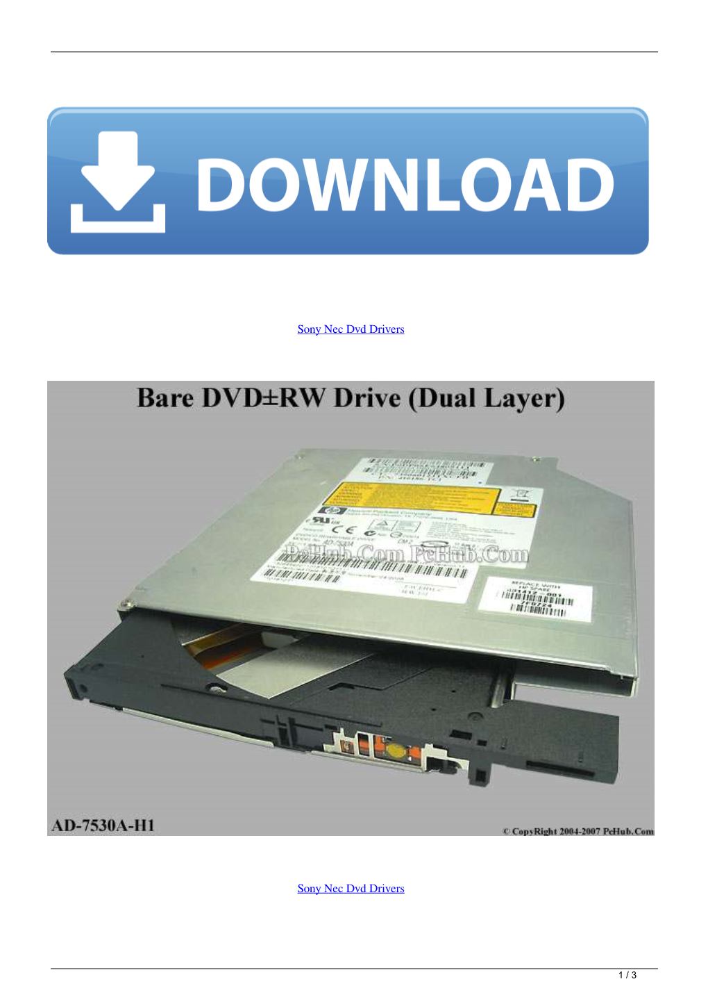 Sony Nec Dvd Drivers