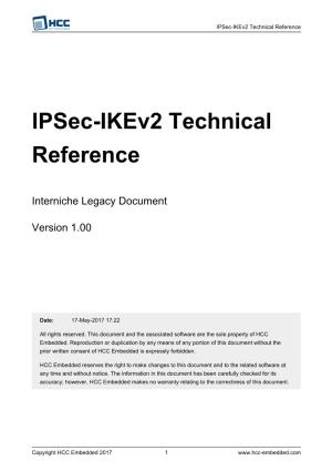Ipsec-Ikev2 Technical Reference