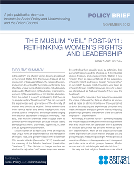 The Muslim “Veil” Post-9/11: Rethinking Women’S Rights and Leadership