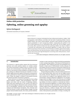 Cybering, Online Grooming and Ageplay