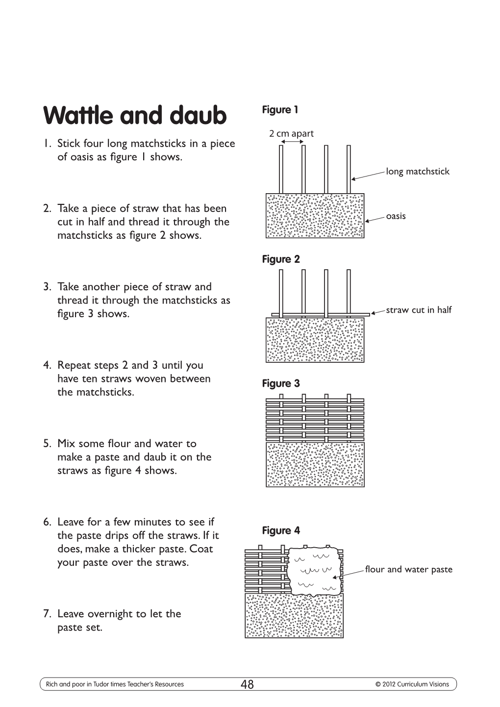 Wattle and Daub Figure 1 2 Cm Apart 1