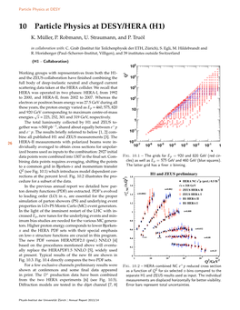 Particle Physics at DESY / HERA (H1)