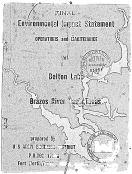 Operation and Maintenance of Belton Lake, Brazos River Basin, Texas