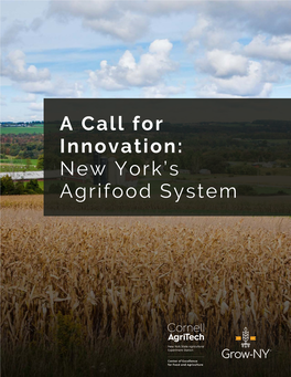 A Call for Innovation: New York's Agrifood System