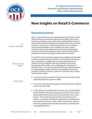 New Insights on Retail E-Commerce (July 26, 2017)