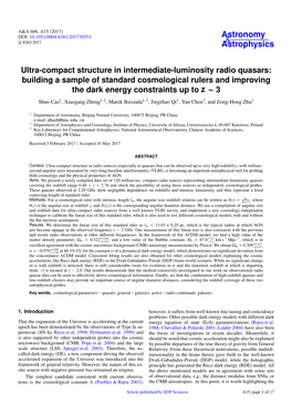Ultra-Compact Structure in Intermediate-Luminosity Radio Quasars