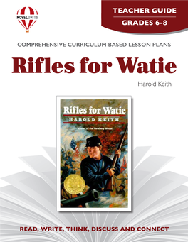 Rifles for Watie Harold Keith