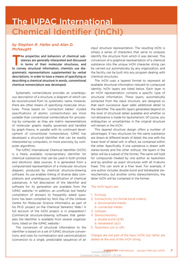 The IUPAC International Chemical Identifier (Inchi) by Stephen R